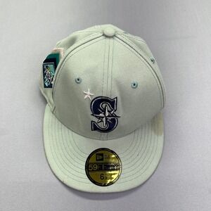 New Era Mariners‎ ASG 2023 Fitted Hat MLB Baseball Cap Size 6 7/8
